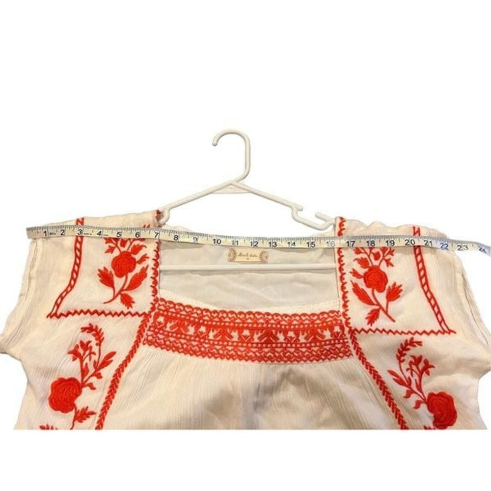 Altar’d State Vintage Inspired Red and Cream Tunic Dress Size M - Picture 10 of 12